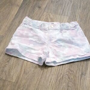 SO Pastel Tie-Dye Jean Shorts - Pink & Lavender